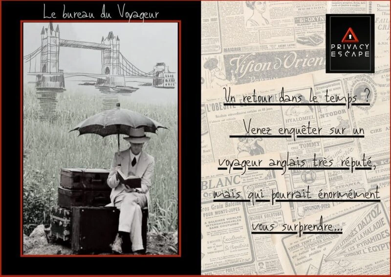 carte postal escape game bureau du voyageur